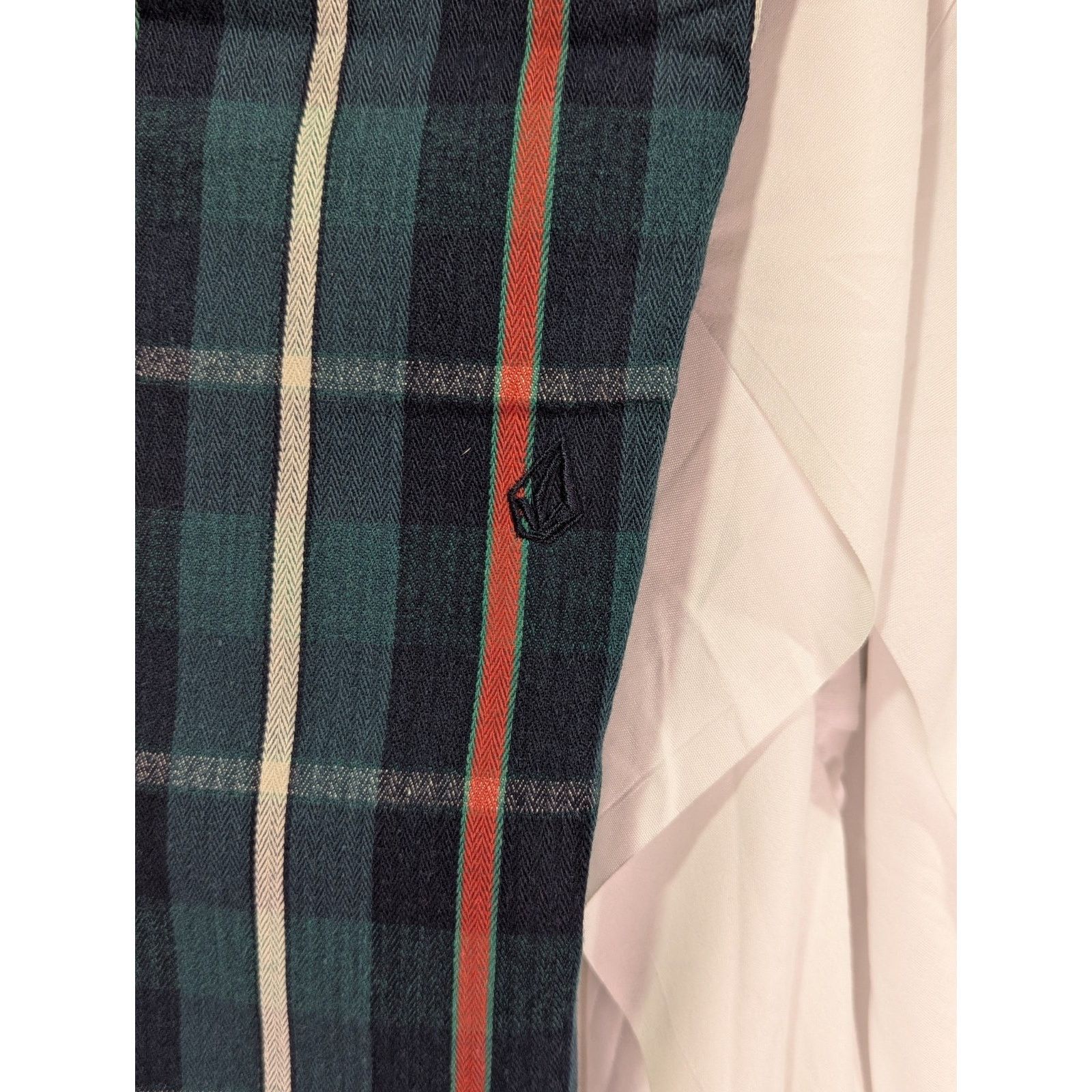 Volcom Volcom Frochickie Plaid Pants 0 Green Red Punk Grunge Slim Size 25" / US 0 / IT 36 - 10 Thumbnail