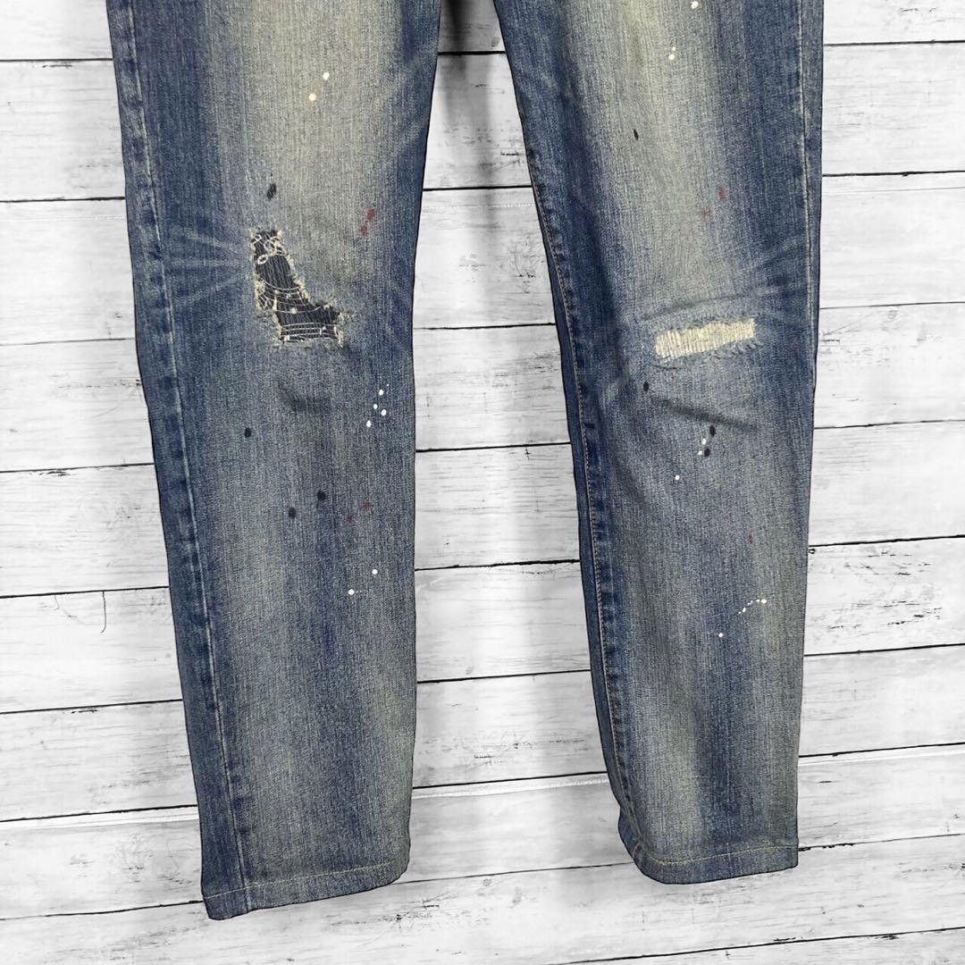 Number (N)ine Number Nine Loveless Heavy Distressed Denim Jeans Size US 31 - 3 Thumbnail