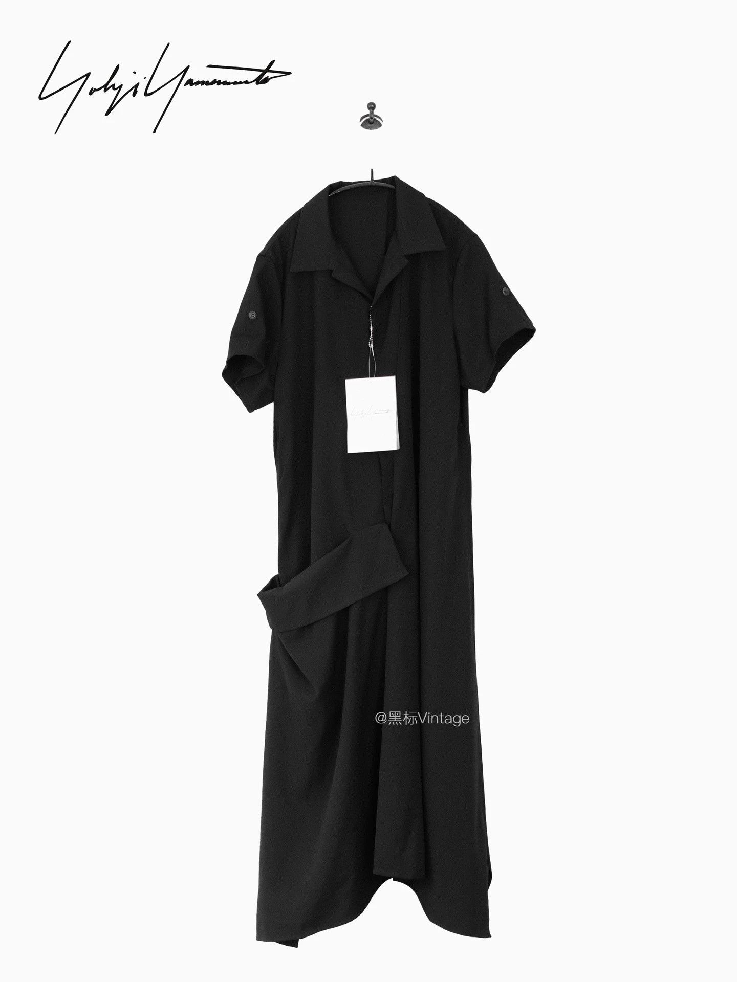 Yohji Yamamoto Yohji Yamamoto 25ss VTG Asymmetric Draped Short Sleeve Dress Size S / US 4 / IT 40 - 6 Thumbnail