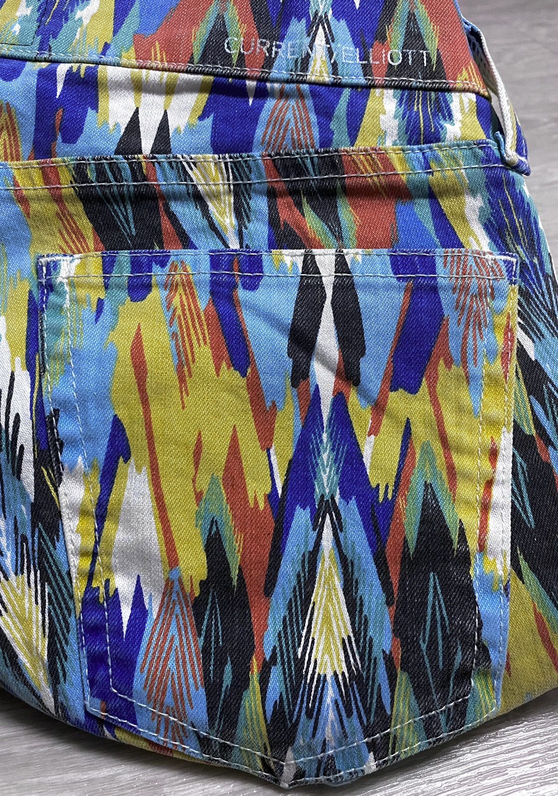 Current/Elliot Current/Elliott Full Printed Multicolour Arrow Stretch Jeans Size 25" / US 0 / IT 36 - 24 Thumbnail