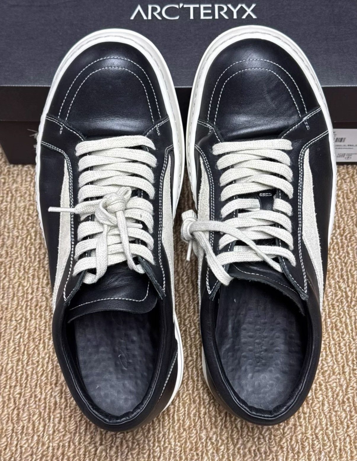 Rick Owens Rick Owens Main Line Full-Grain Leather Sneakers K37 Size US 8 / EU 41 - 5 Thumbnail