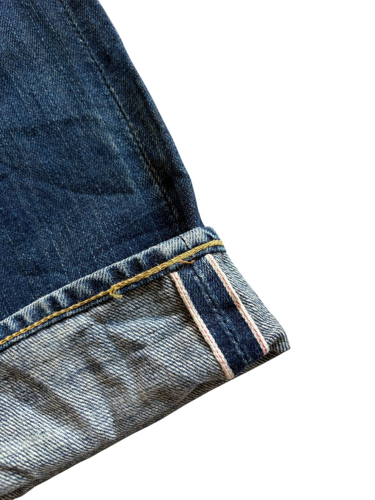 Kapital VINTAGE LEVIS 502 BIG E SELVEDGE RUSTY DISTRESSED DENIM Size US 30 / EU 46 - 10 Thumbnail