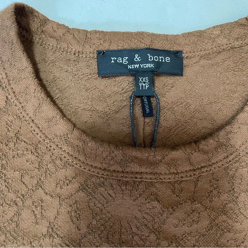 Rag & Bone NWT New $175 Rag & Bone Gemma Jacquard Long Sleeve Brown To Size XXS / US 00 / IT 34 - 6 Thumbnail
