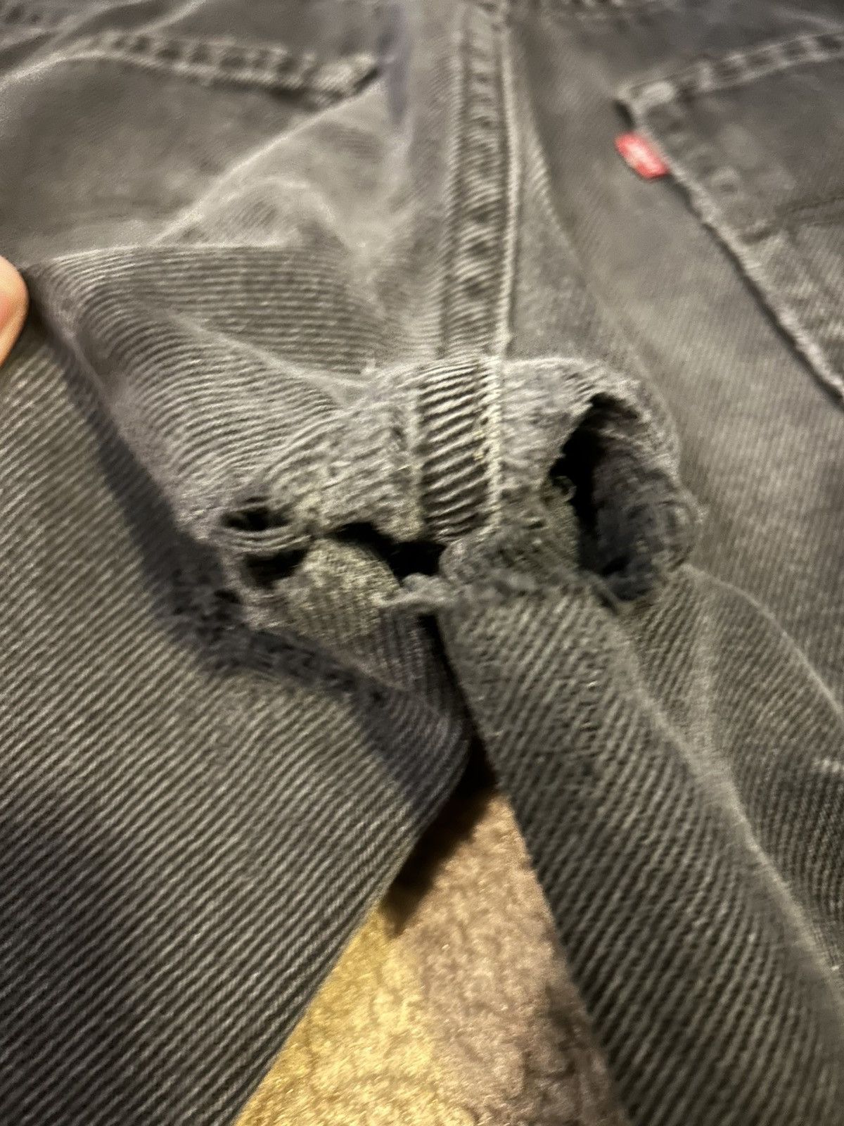 Levi's Vintage Levis 505 Black Straight Leg Denim Size US 30 / EU 46 - 5 Thumbnail