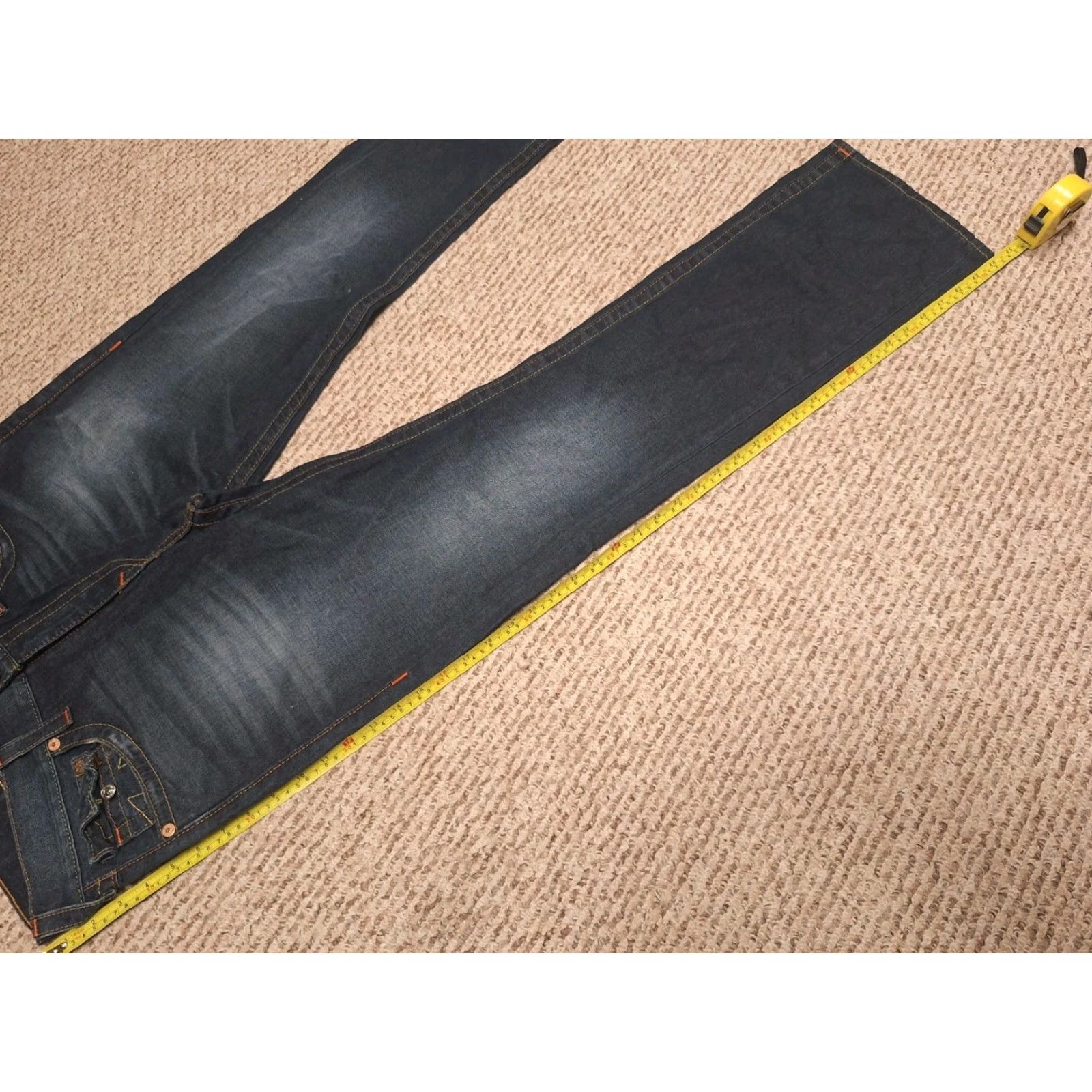 True Religion True Religion Jeans Mens 34 Straight Leg Denim Y2K Designer Pants Blue Distressed Pockets Logo Size US 34 / EU 50 - 7 Thumbnail