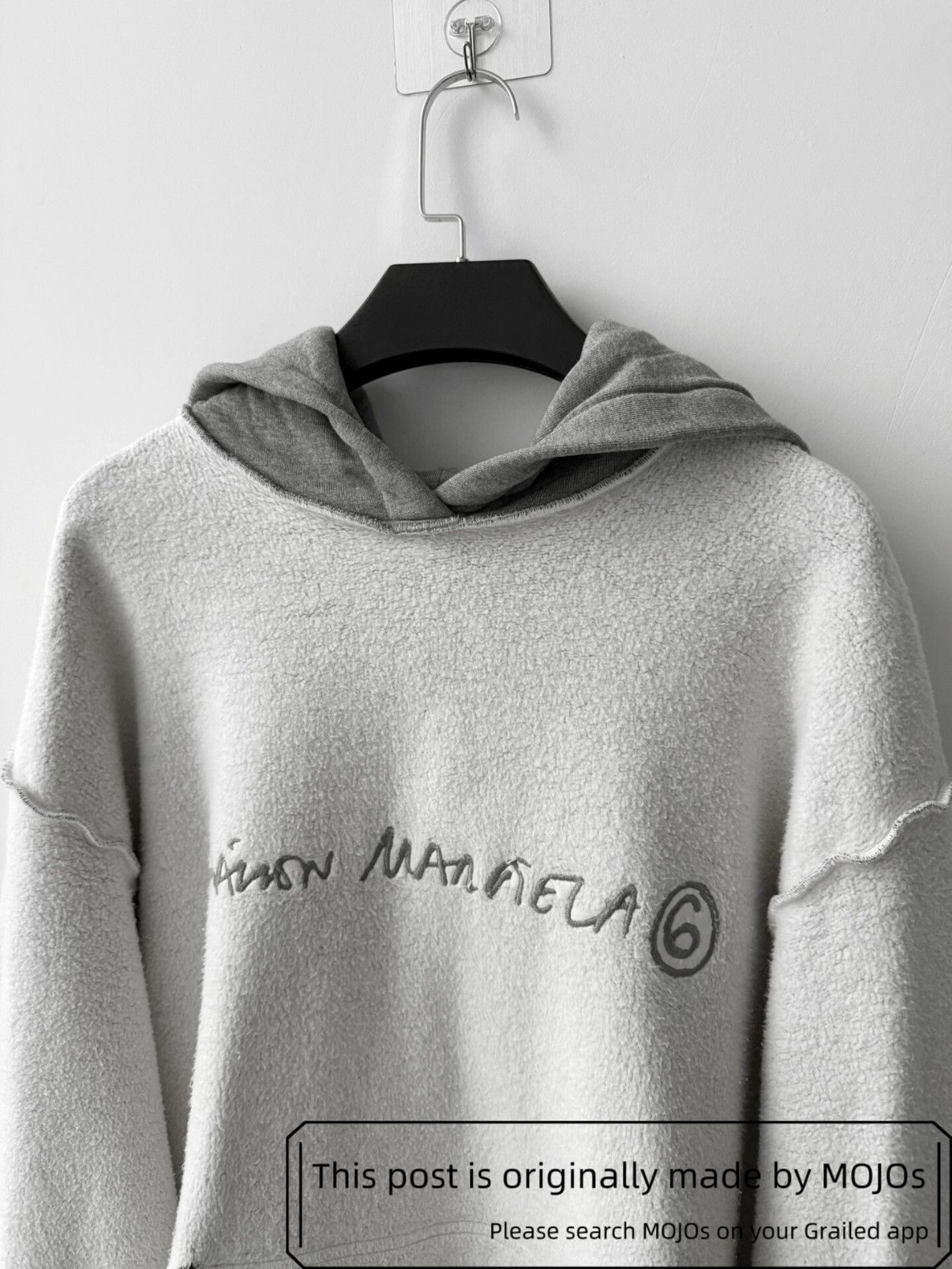 Maison Margiela Sz S Maison Margiela 21AW MM6 Logo Thick Hoodie mojos718 Size US S / EU 44-46 / 1 - 5 Thumbnail