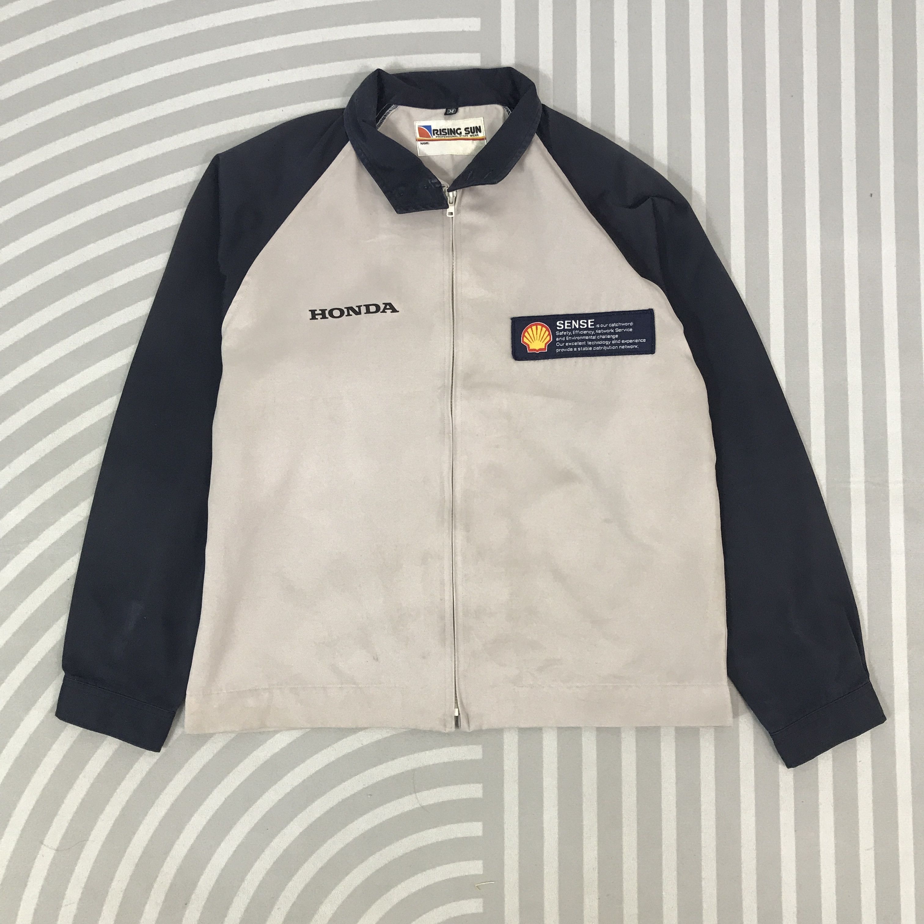 Japanese Brand × Vintage Vintage Honda x Shell oil Racing uniform Jacket Size US L / EU 52-54 / 3 - 2 Thumbnail
