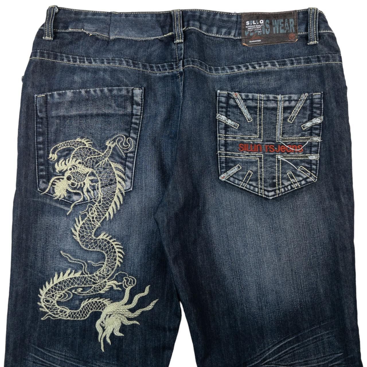 Other Vintage Japanese Denim Dragon Embroidered Jeans Size W38 Size US 38 / EU 54 - 1 Thumbnail
