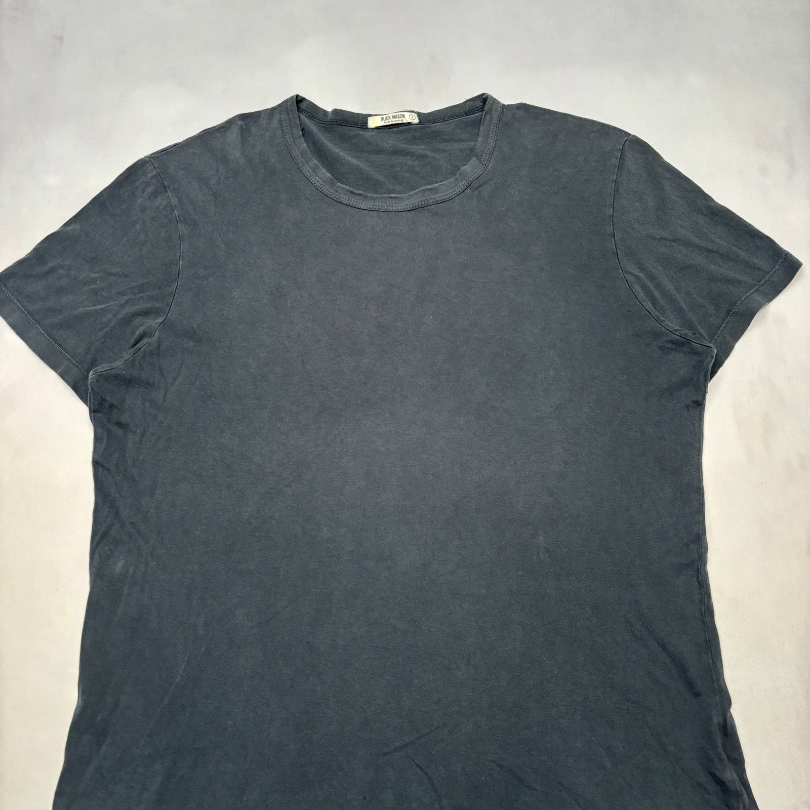 Buck Mason Buck Mason Slub Curved Hem T Shirt Men's Large Quiet Luxury Size US L / EU 52-54 / 3 - 2 Thumbnail