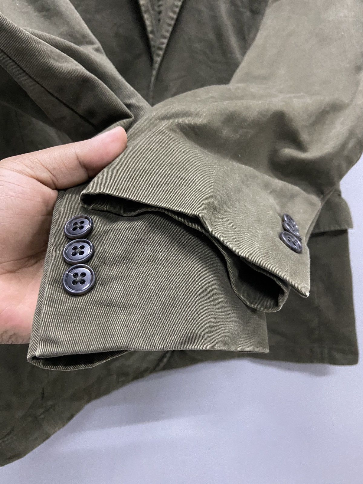 Uniqlo UNIQLO COTTON BLAZER ARMY GREEN Size 40L - 5 Thumbnail