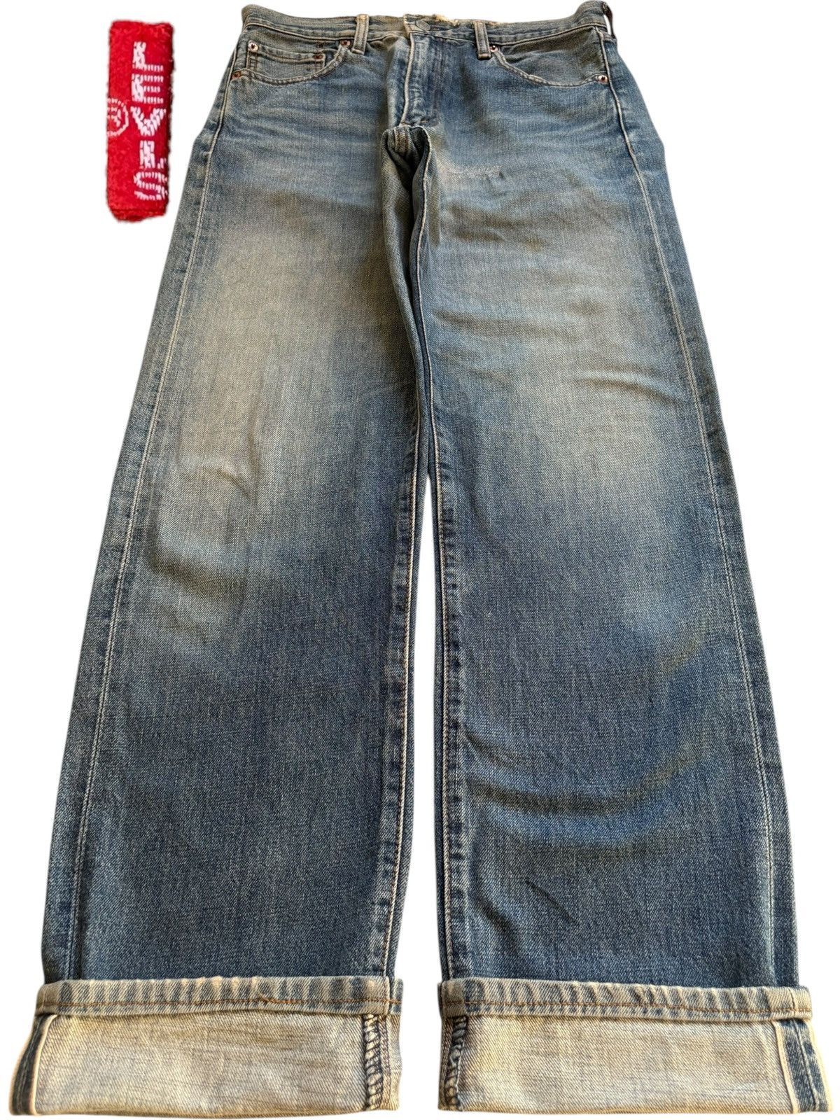 Levi's Vintage 80s Levis 502 Big E Selvedge Mud Wash Loose Jeans Size US 29 - 1 Thumbnail