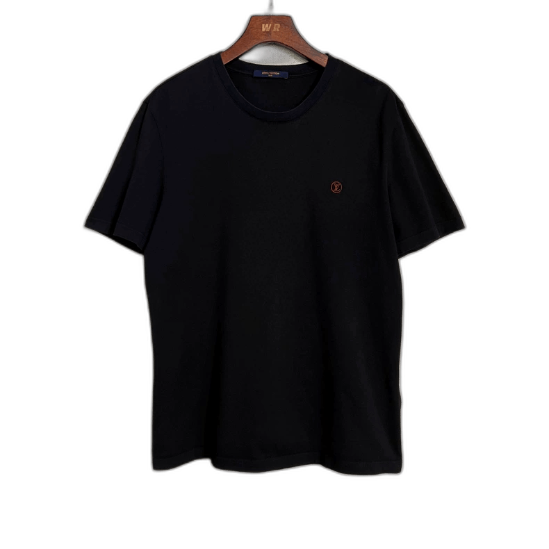 Louis Vuitton Louis Vuitton Black Embroidered Logo TShirt-2506 Size US L / EU 52-54 / 3 - 1 Thumbnail