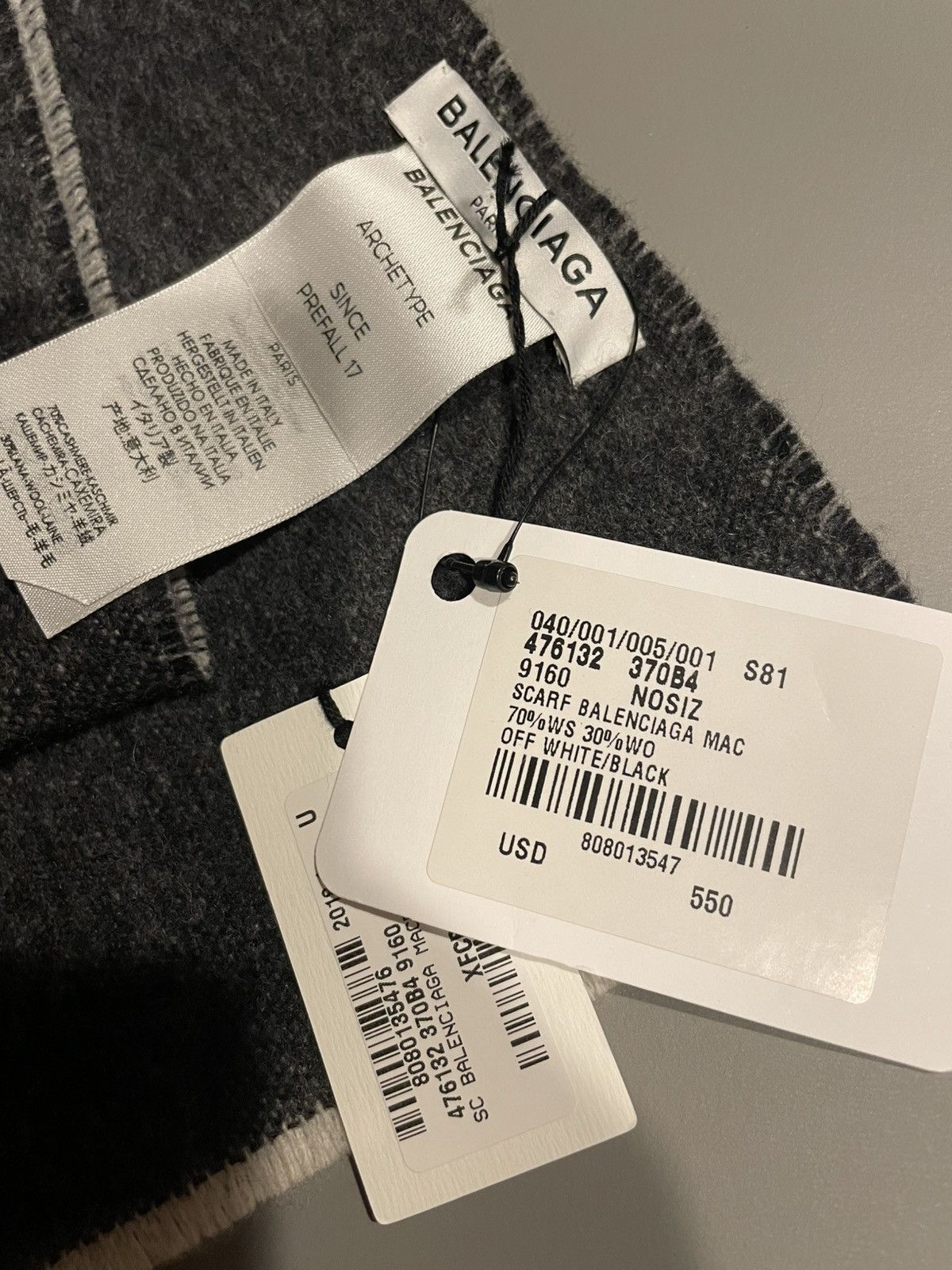 Balenciaga Balenciaga cashmere / wool double color scarf Size ONE SIZE - 6 Thumbnail