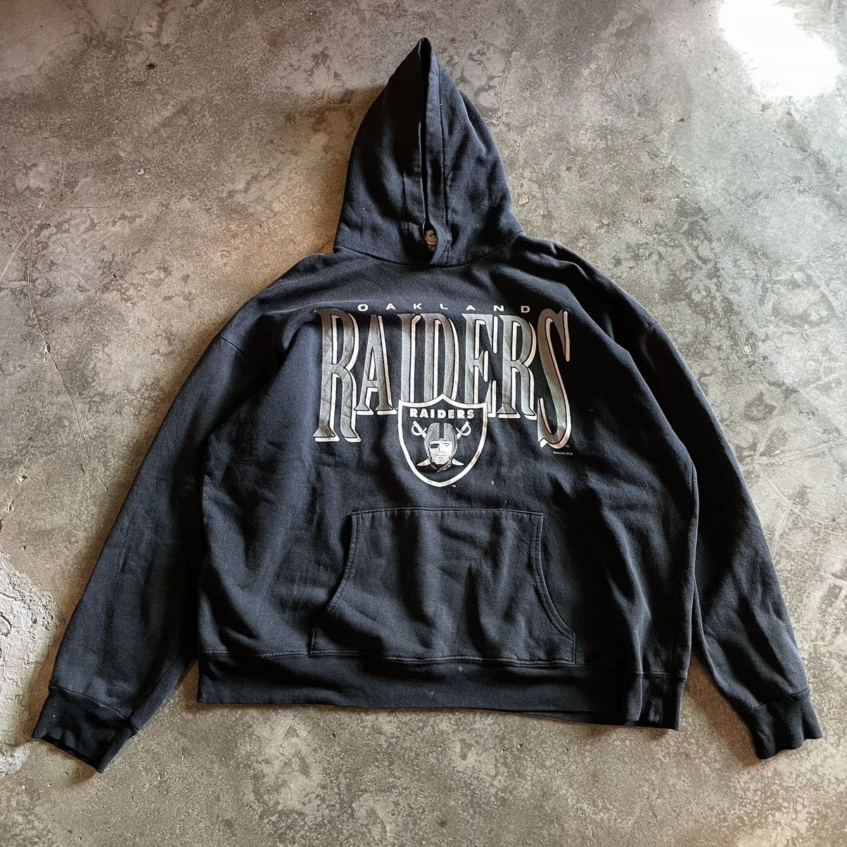 NFL × Vintage Vintage 90’s Raiders Hoodie Size US M / EU 48-50 / 2 - 1 Thumbnail