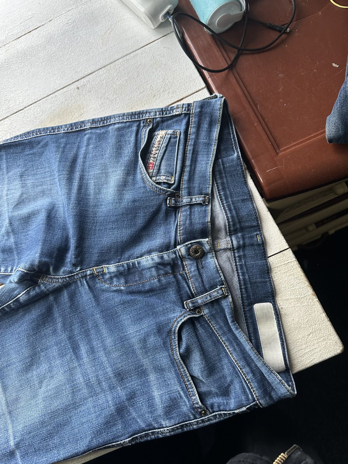 Diesel 🚨 DIESEL AVANT GARDE GOTHIC WOMEN JEANS LOGO IFSIXWASNINE Size 30" / US 8 / IT 44 - 2 Thumbnail