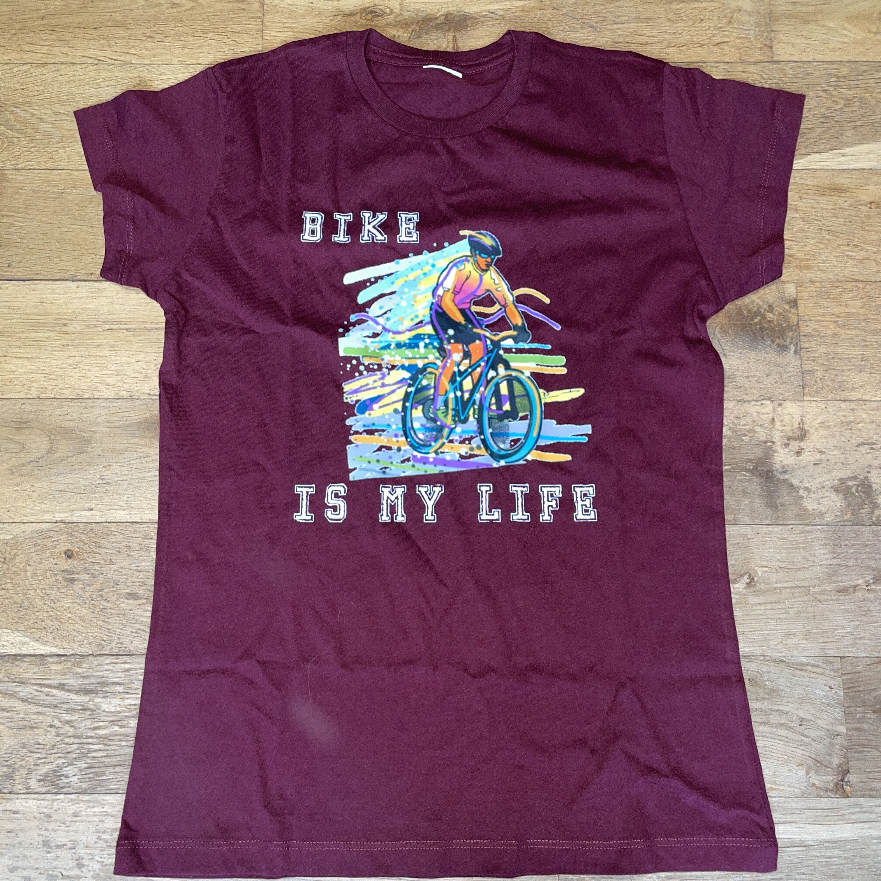 Gildan Gildan Women's Fashion T-shirt Cotton Bike Is My Life Size S Size S / US 4 / IT 40 - 1 Thumbnail