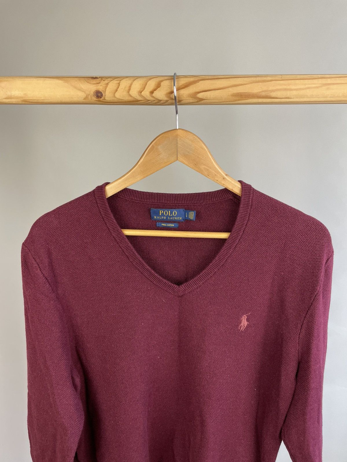 Polo Ralph Lauren Polo Ralph Lauren cotton v neck sweater size L Size US L / EU 52-54 / 3 - 2 Thumbnail