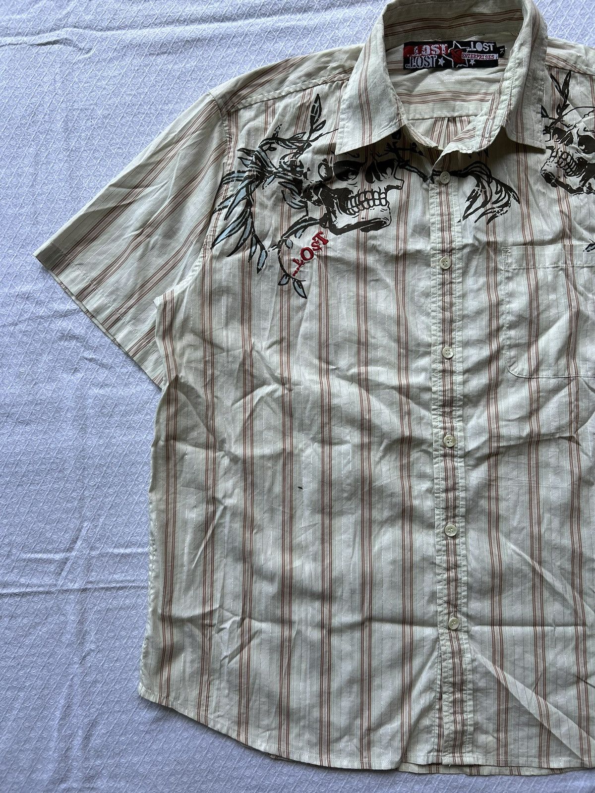 14th Addiction JapaneseBrand Lost Enterprises Skull Shirt Size US L / EU 52-54 / 3 - 2 Thumbnail