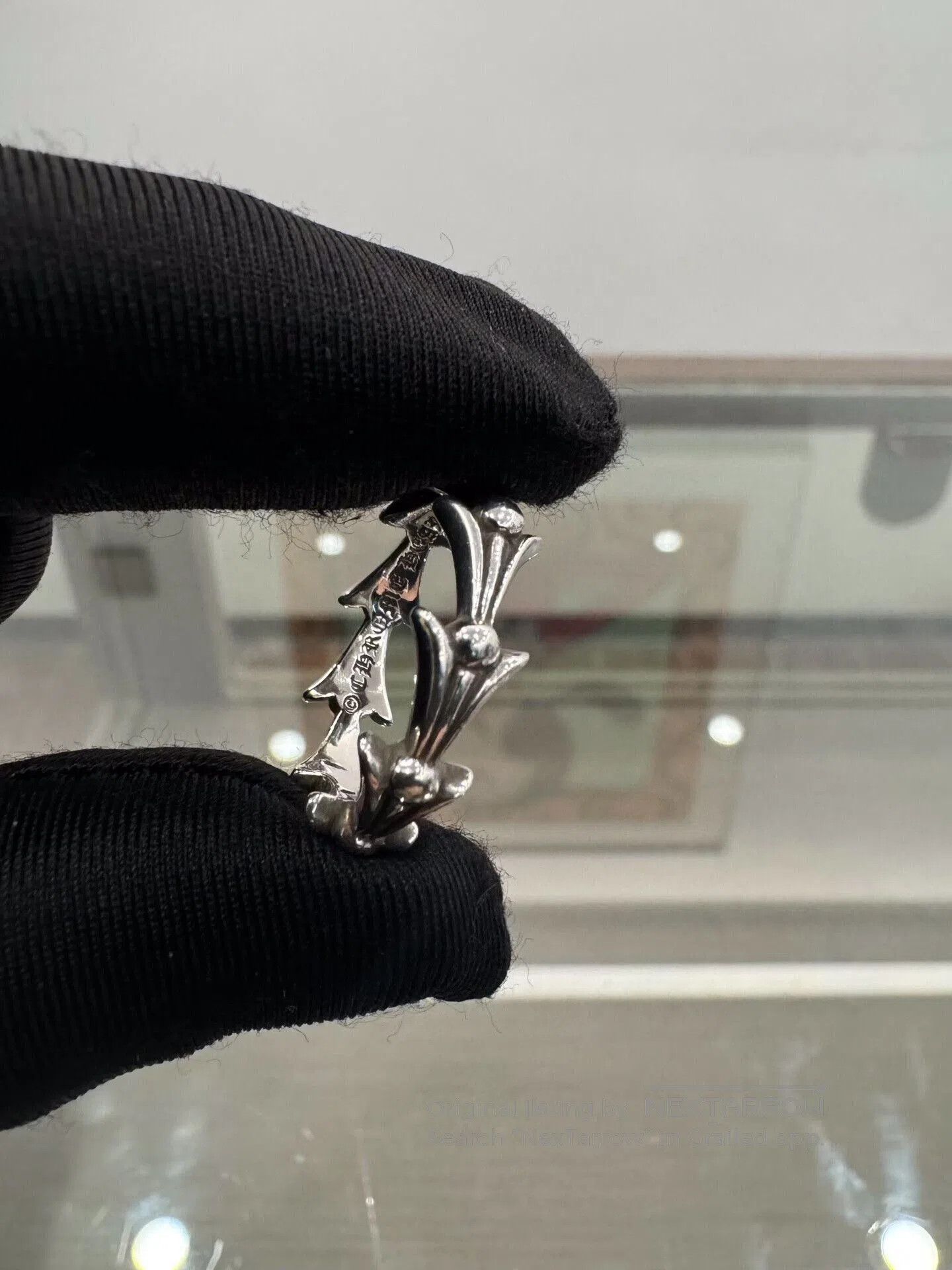 Chrome Hearts Chrome Hearts Fishbone Silver Ring. Size ONE SIZE - 2 Thumbnail