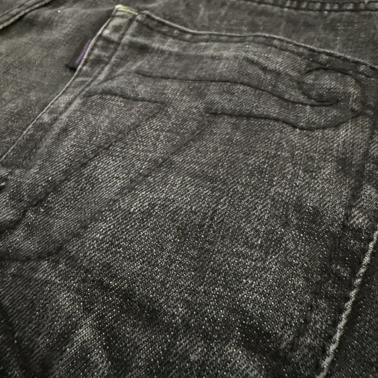 Hypebeast 🔥🇯🇵 90s Japanese Black Denim Whyworks Jeans Size US 34 / EU 50 - 9 Thumbnail