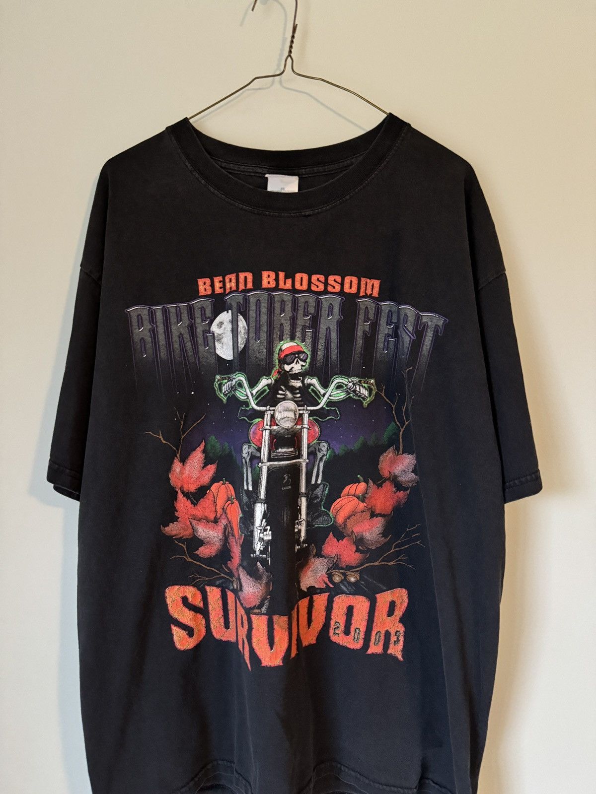 Vintage Biketoberfest Halloween Biker Shirt ERD Grunge WCC Size US XL / EU 56 / 4 - 4 Thumbnail