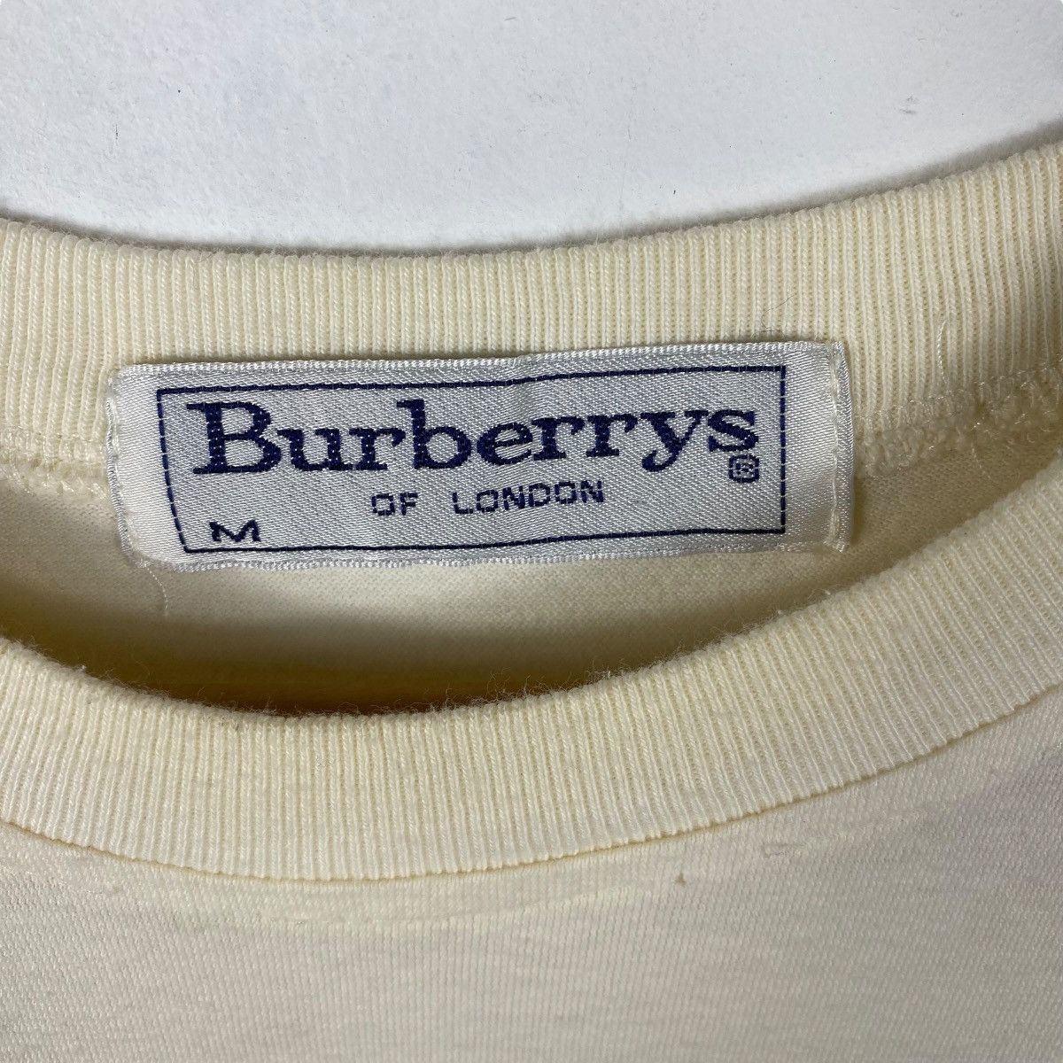 Burberry Vintage 90's BURBERRYS OF LONDON Embroidery Logo Tee Shirt Size US M / EU 48-50 / 2 - 5 Thumbnail