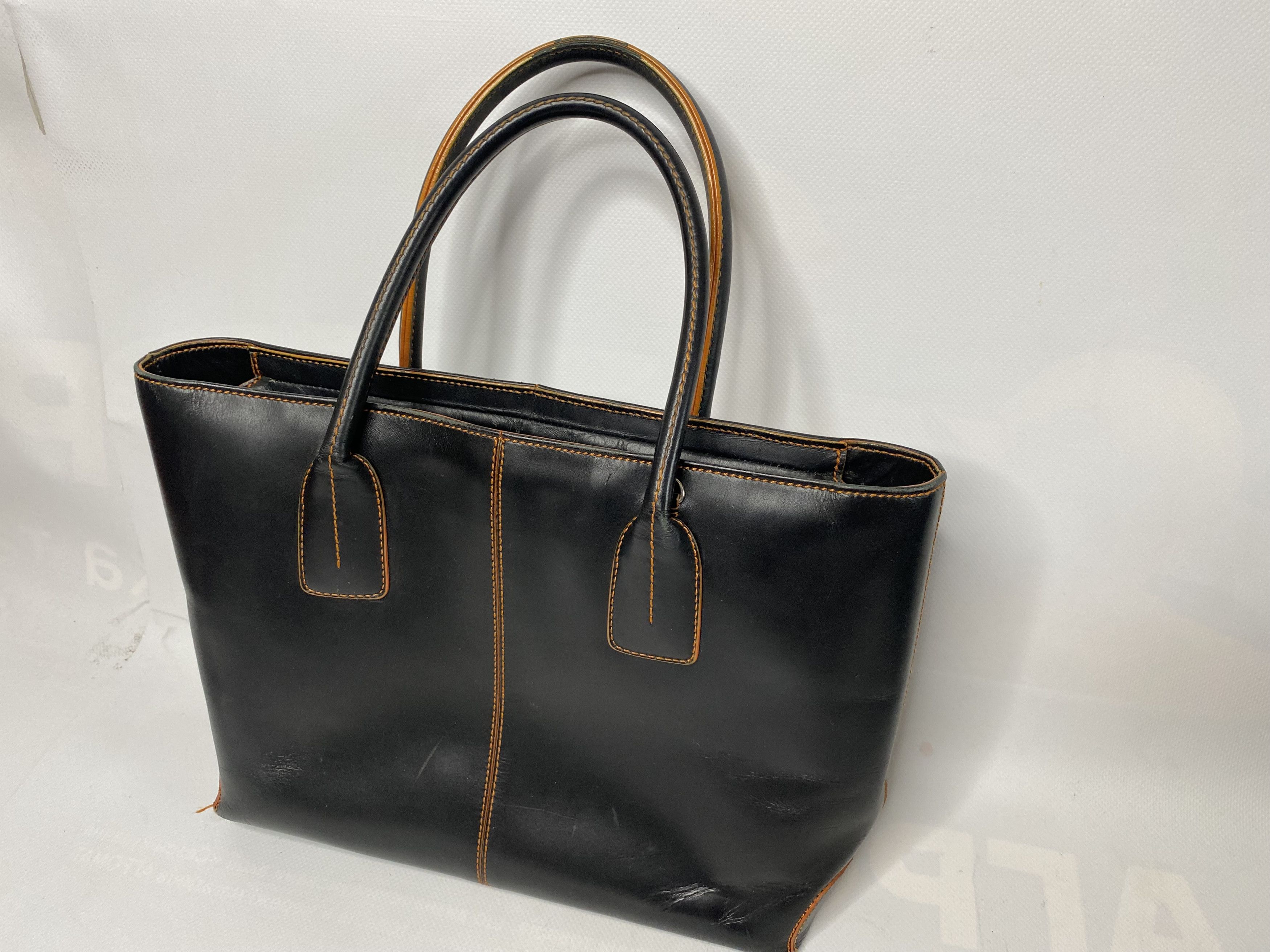 Leather × Tod's × Vintage TOD'S BAG LEATHER TOTE SHOULDER HAND BAG AUTHENTIC VINTAGE Size ONE SIZE - 2 Thumbnail
