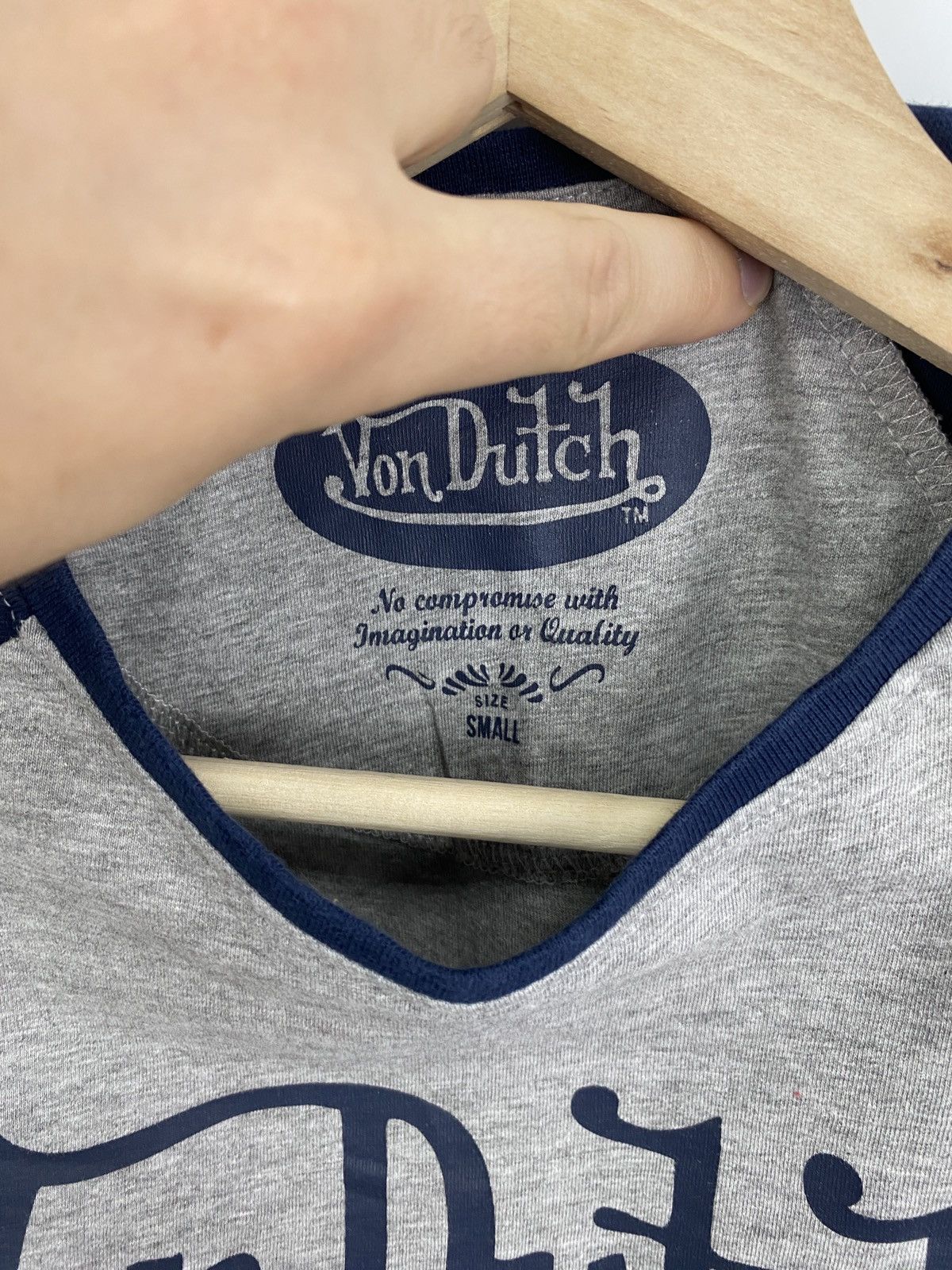 Vintage × Von Dutch 🇺🇸 Vintage Y2K Von Dutch Big Logo T-Shirt Rare Retro Hype Size US S / EU 44-46 / 1 - 5 Thumbnail