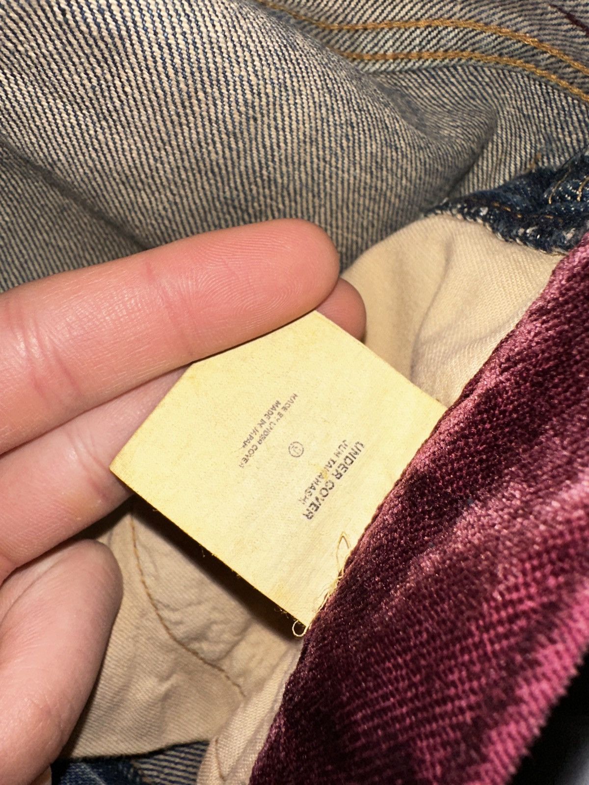 Undercover undercover 02aw witch’s cell division velour strripe denim Size US 28 / EU 44 - 7 Thumbnail