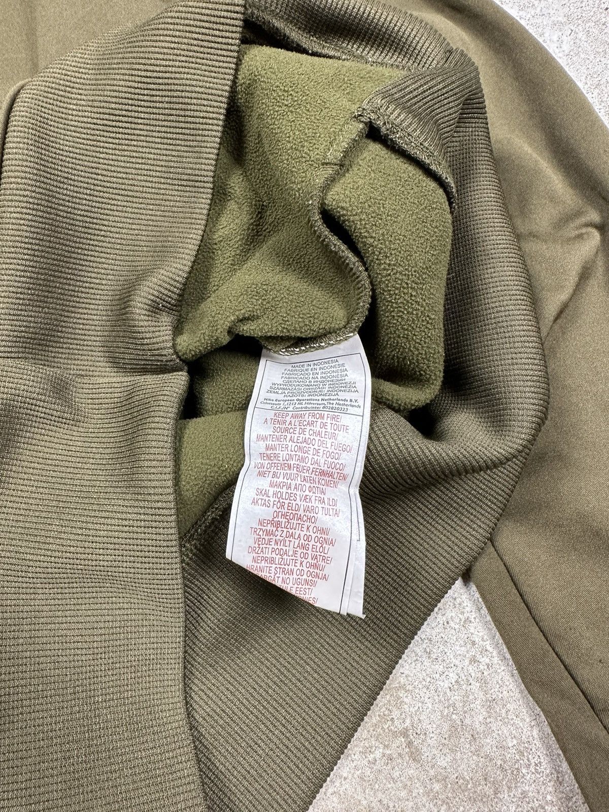 ‼️ Vintage y2k Nike Khaki Center Swoosh Hoodie Rare