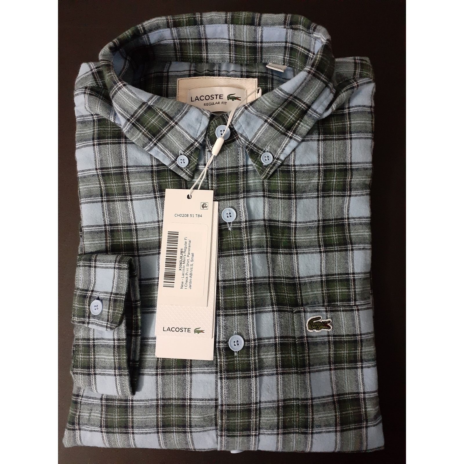 Lacoste Lacoste Men's Classic Long Sleeve Checkered Woven Shirt M Size US M / EU 48-50 / 2 - 2 Thumbnail