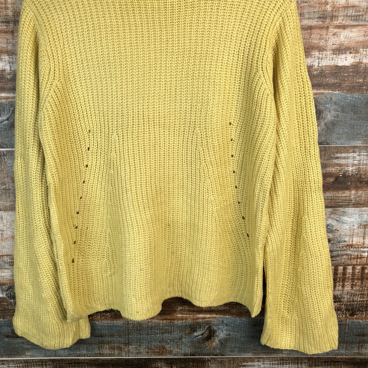 Homespun Knitwear × Japanese Brand A.V.V Standard Yellow Knitwear #A1822 Size M / US 6-8 / IT 42-44 - 6 Thumbnail