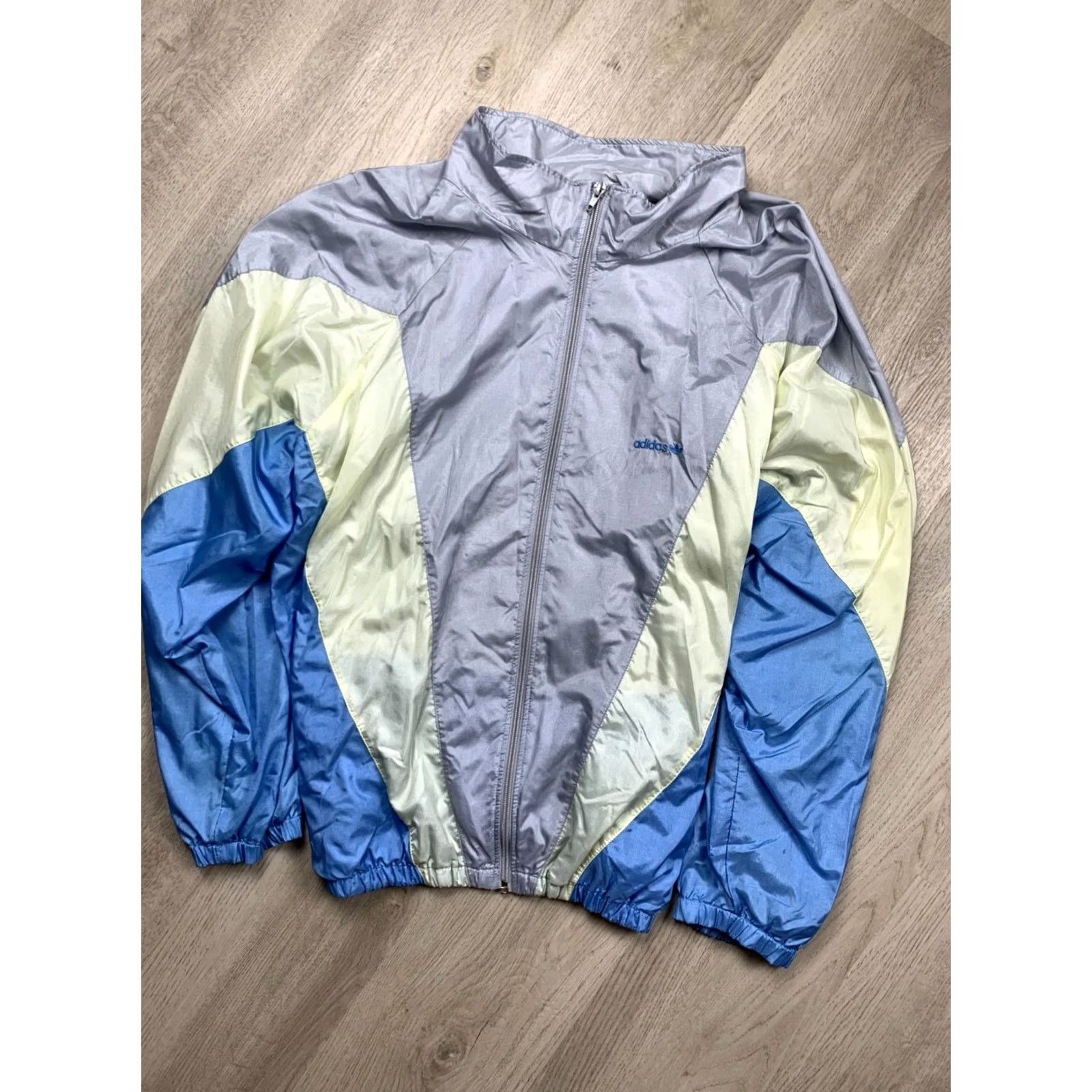 Adidas Adidas 90s Vintage Tracksuit Jacket Pants 2XL Mens Silver Size 48R - 4 Thumbnail