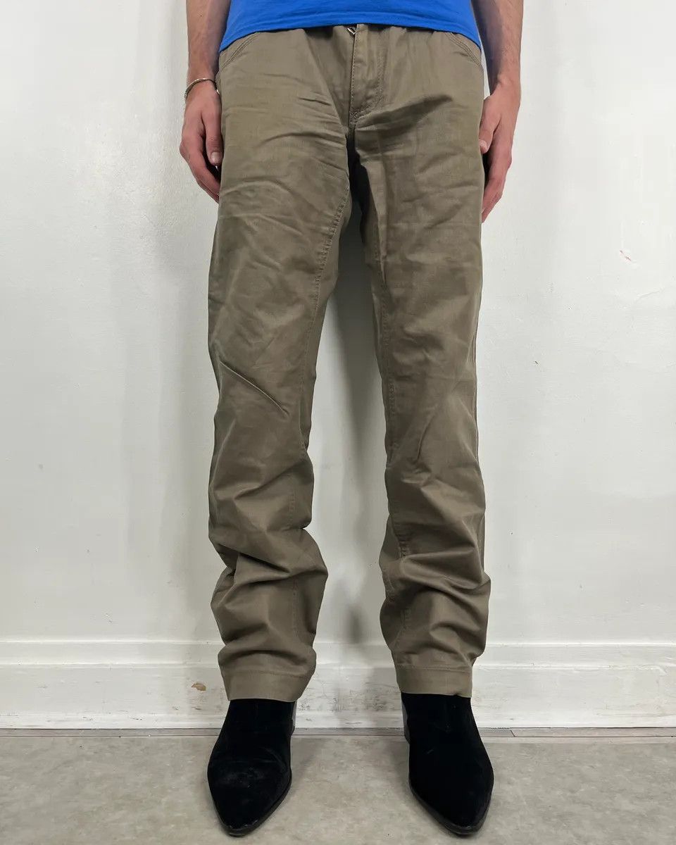 Dolce & Gabbana 2000s Dolce & Gabbana Beige Waxed Pants Size US 34 / EU 50 - 1 Thumbnail