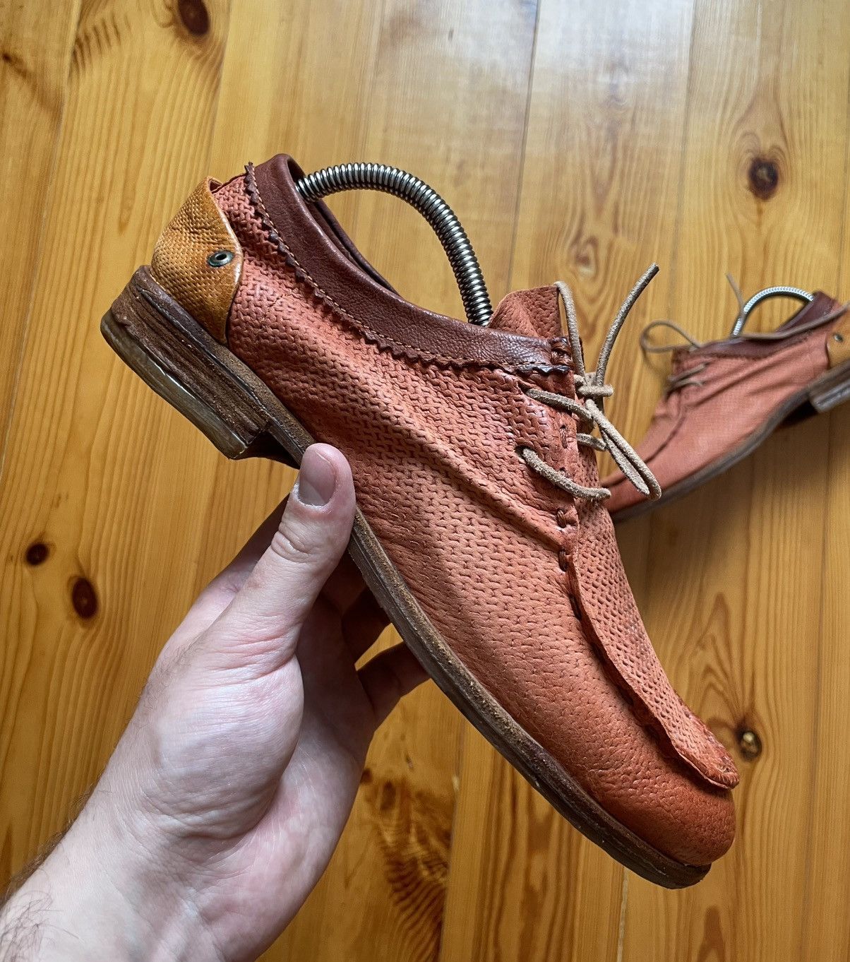 A.S.98 A.S.98 Leather Boat Reddish Brown Loafers Air Step Size US 8 / EU 41 - 3 Thumbnail