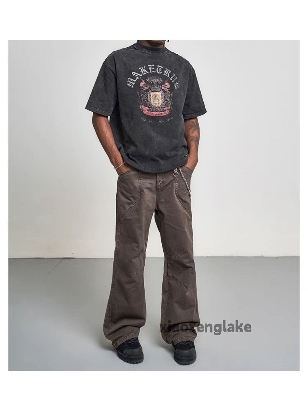 Designer × Japanese Brand × Vintage washed faded cleanfit yuppie utility bootcut work pants Size US 32 / EU 48 - 6 Thumbnail