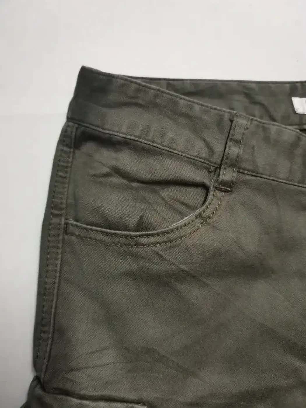 Japanese Brand Nicole White Tactical Multipocket Cargo Pants Size US 27 - 4 Thumbnail