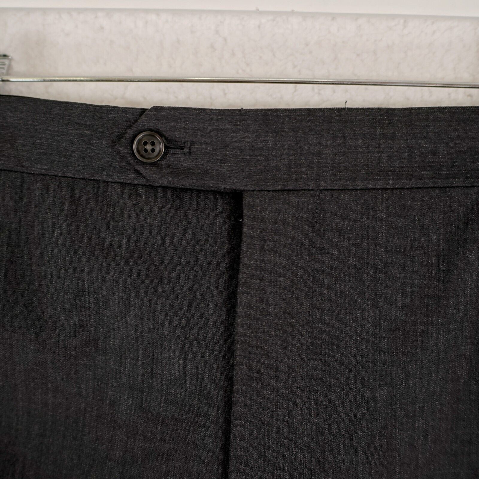 Pronto Uomo Pronto Uomo Gray Flat Front High Rise Lined Partially Dress Size 44R - 3 Thumbnail