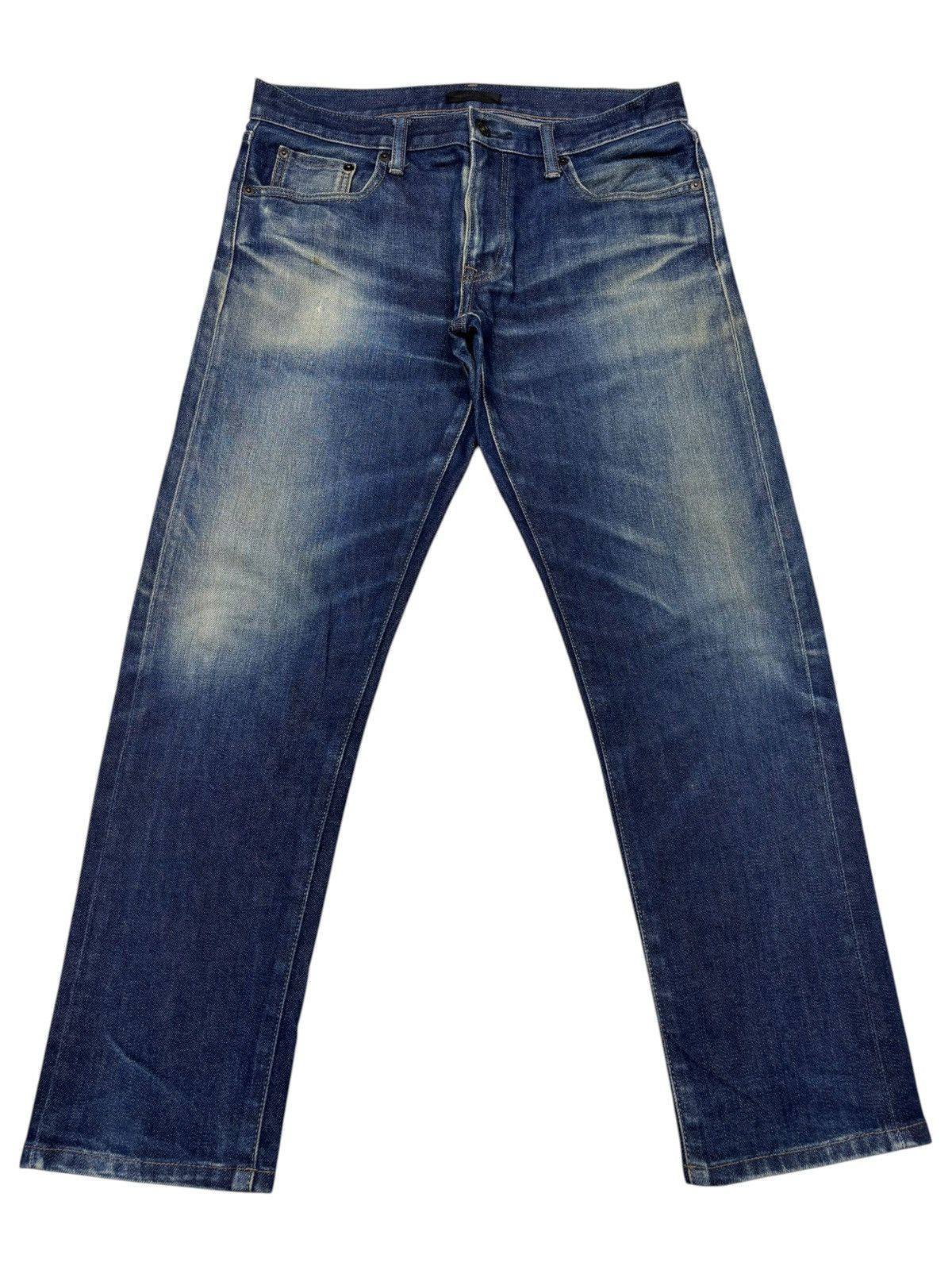 Undercover Vintage Uniqlo Mud Selvedge Distressed Denim Jeans Size US 32 / EU 48 - 8 Thumbnail