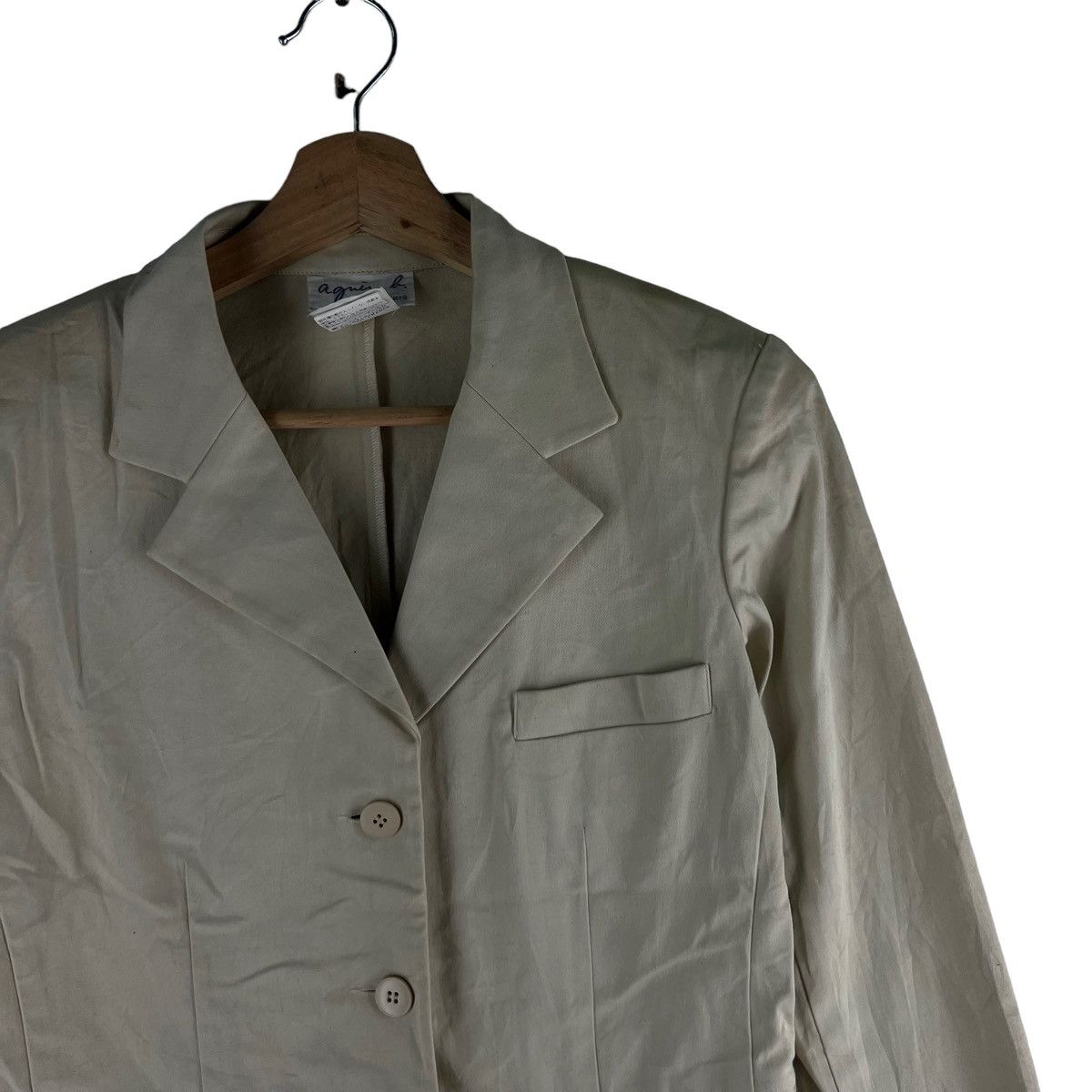 agnes b. 🔥Vtg Casual Jacket Agnes B. Made in France Size S / US 4 / IT 40 - 3 Thumbnail