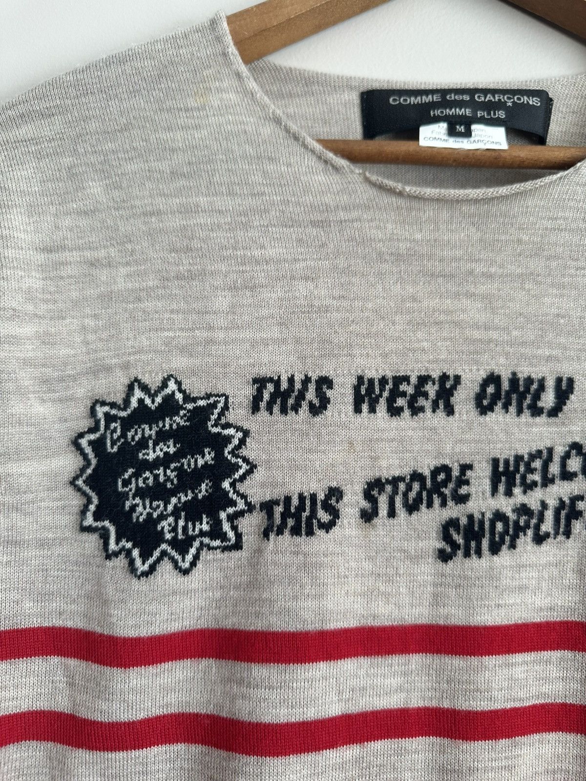 Comme des Garcons Homme Plus Homme Plus ss2009 Shoplifter Sweater Size US S / EU 44-46 / 1 - 5 Thumbnail