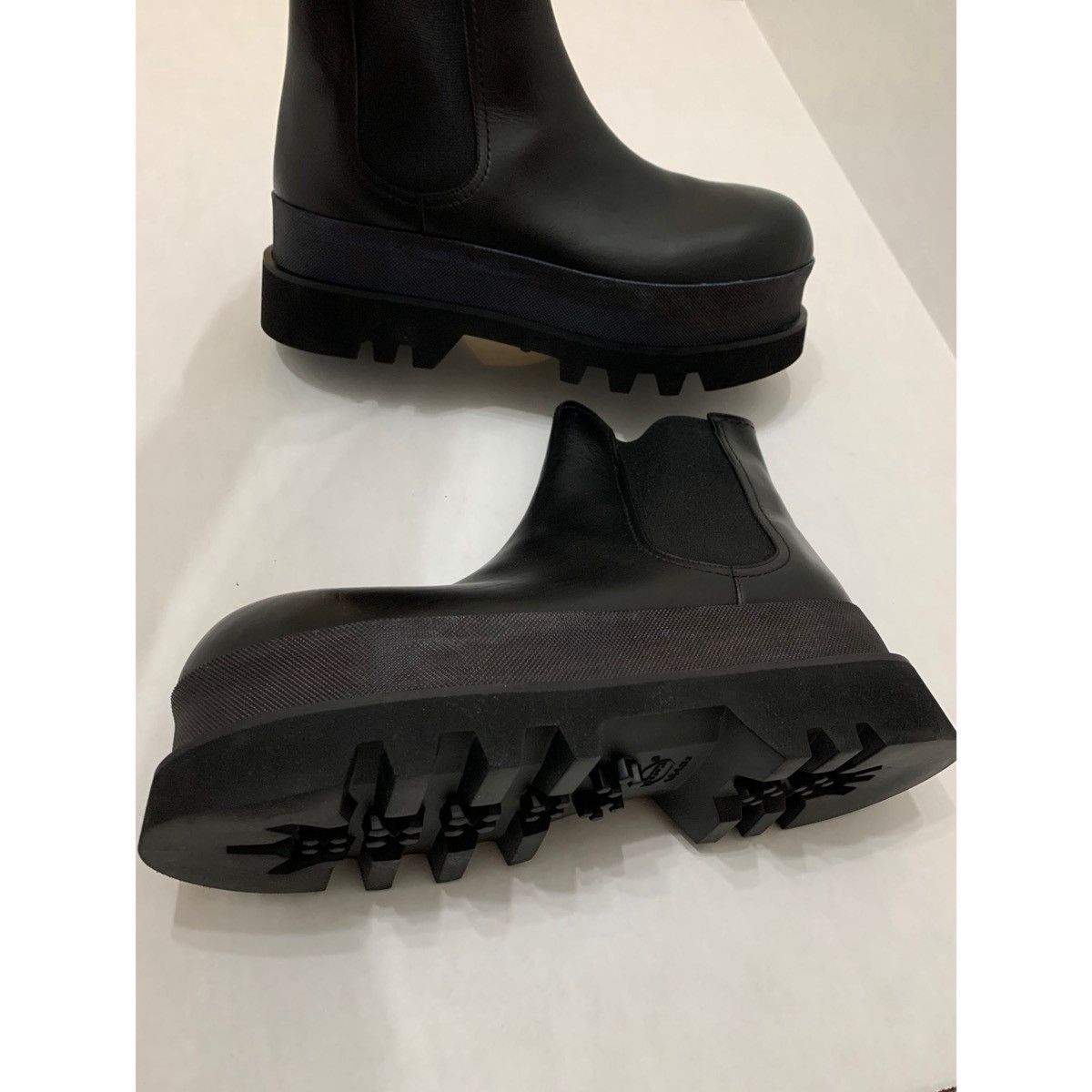 Helmut Lang HELMUT LANG CHELSEA CHUNKY ANKLE BOOTS Size US 10.5 / EU 43-44 - 17 Thumbnail