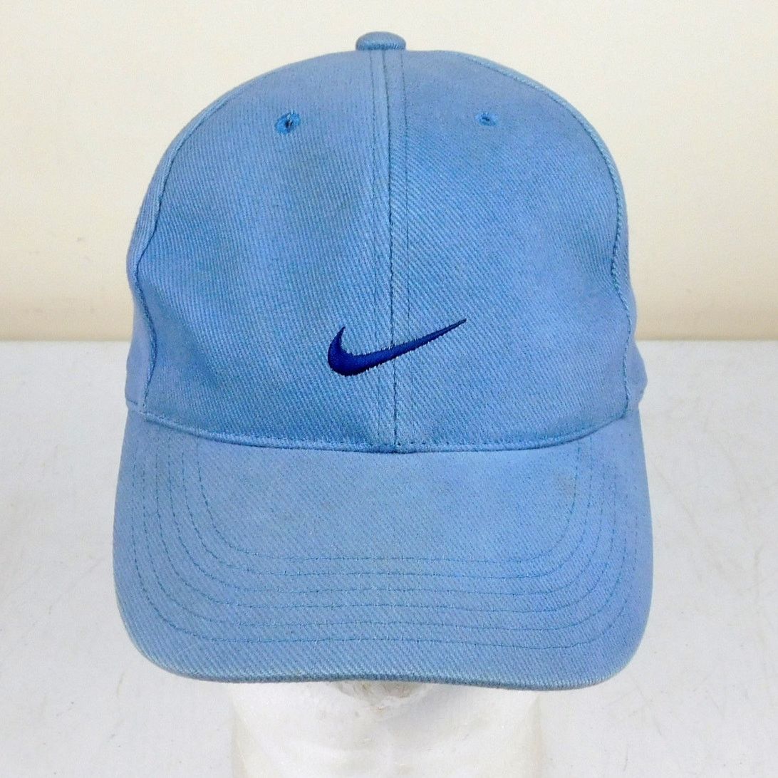 Nike 90s Nike Swoosh Logo Hat Blue Slight Fade Adjustable Size ONE SIZE - 2 Thumbnail