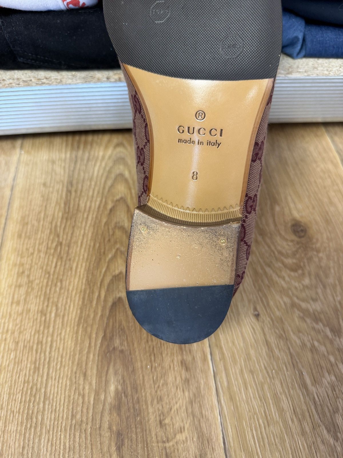Gucci Gucci Monogram Horsebit Loafer Size US 8 / EU 41 - 8 Thumbnail