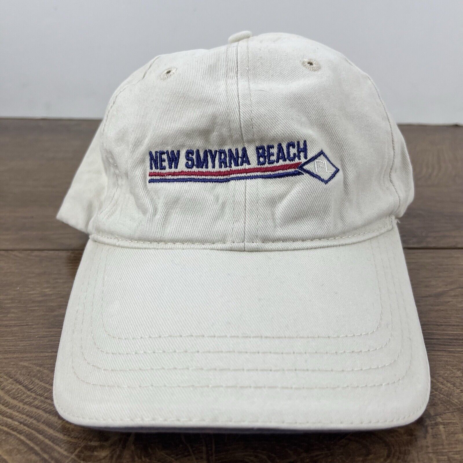 Other New Smyrna Beach Florida Hat White Cap Hat Adjustable Hat Wh Size ONE SIZE - 5 Thumbnail