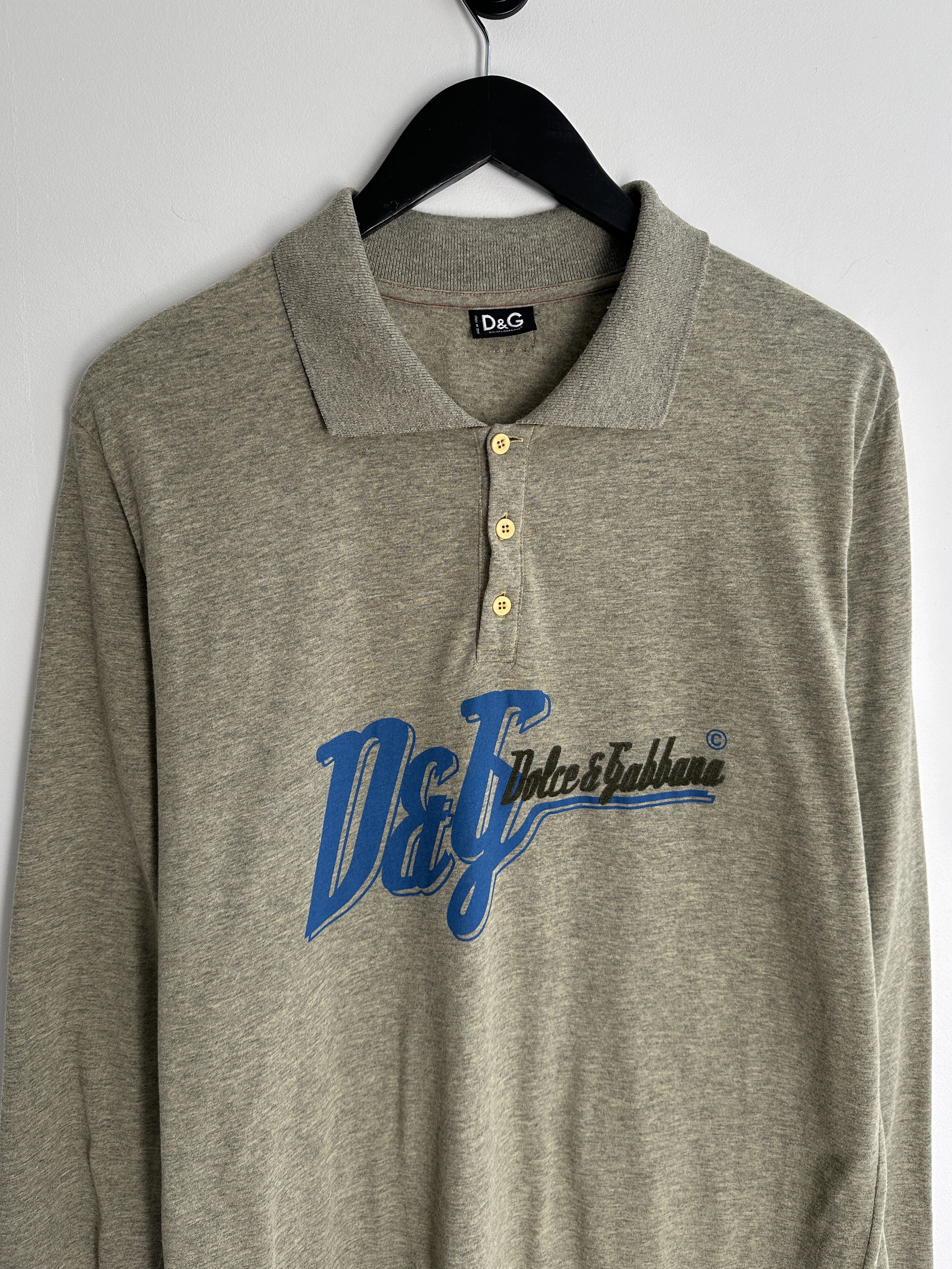 Dolce & Gabbana Vintage Dolce & Gabbana D&G Longsleeve Polo Shirt Size US M / EU 48-50 / 2 - 3 Thumbnail