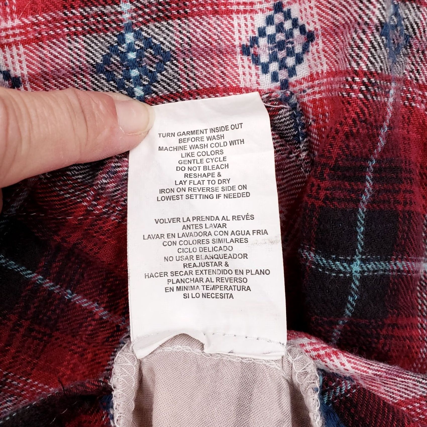 Vintage Hint of Mint Womens 3X Plus Red Black Plaid Button Up Collared Shirt Size XXL / US 16-18 / IT 52-54 - 7 Thumbnail