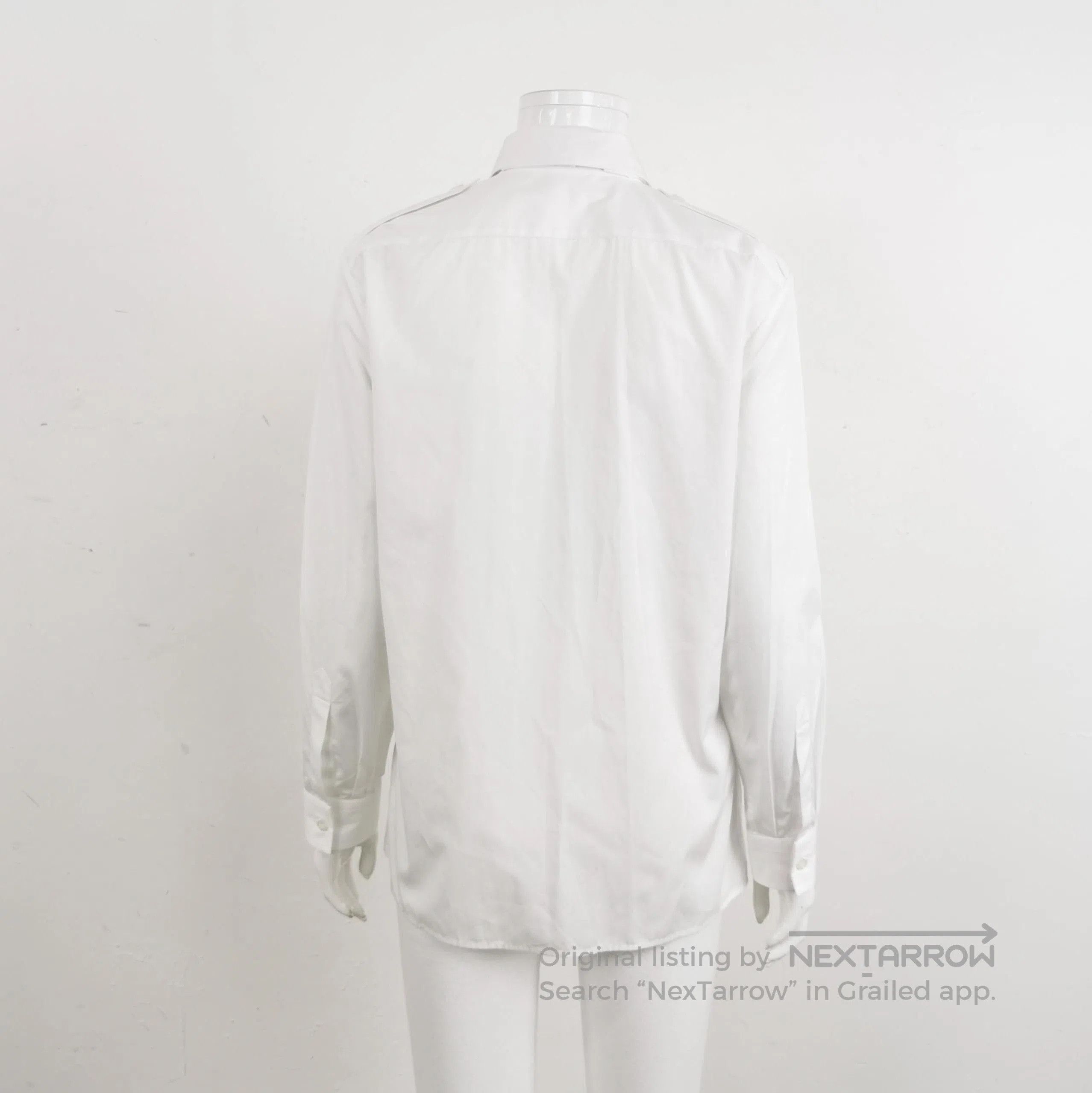 Prada Prada Long Sleeve Collared Shirt with Tie . Size XXS / US 00 / IT 34 - 2 Thumbnail