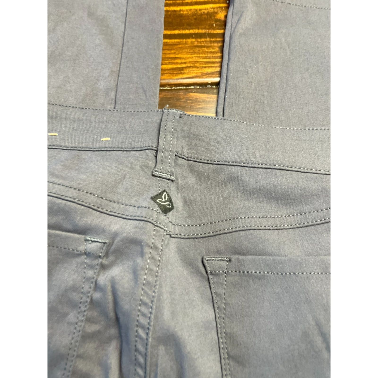 Prana prAna Jeans Women's 6 Gray Straight Leg Pockets Denim Regular Inseam 28.5 in Mid Rise Jeans Womens (Free Return) Size 28" / US 6 / IT 42 - 5 Thumbnail