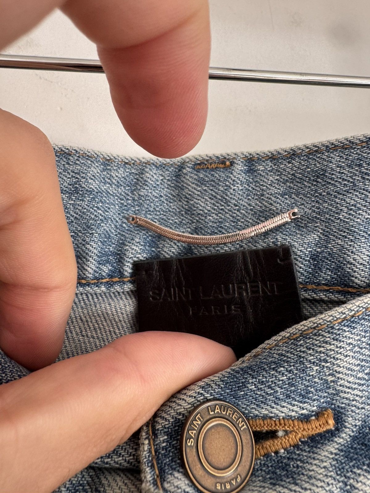 Saint Laurent Paris 2021 Lightwash D02 Denim Size US 33 - 5 Thumbnail